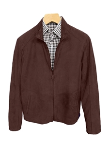 Chocolate Suede Reversible Napa Leather Jacket | Marcello Sport Outerwear Collection | Sam's Tailoring Fine Men's Clothing