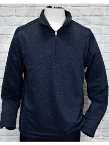 Navy Reversible Traveler Mock Men Sweater | Marcello Sport Sweaters Collection | Sam's Tailoring Fine Men's Clothing