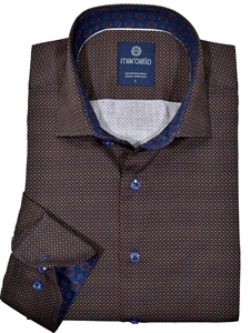 Multex Fine Color Diamonds Men's Shirt | Marcello Sport Shirts Collection | Sam's Tailoring Fine Men's Clothing