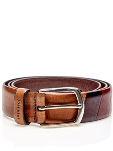 Brown Red Blue Calfskin Men's Belt | Jose Real Belts Collection | Sam's Tailoring Fine Men's Clothing