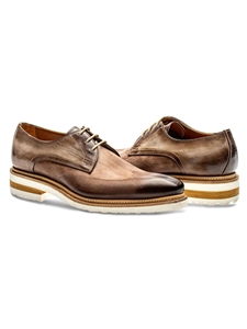 Faggio Custom Burnished Toe Veloce Derby Shoe | Jose Real Lace Up Shoes Collection | Sam's Tailoring Fine Men's Clothing