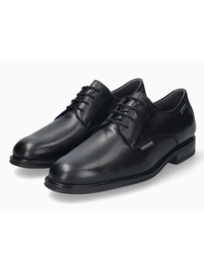 Black Smooth Leather Mephi-Tex Business Shoe | Mephisto Dress Shoes Collection | Sams Tailoring Fine Men's Clothing
