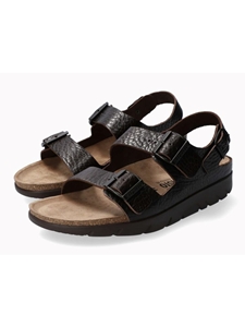 Dark Brown Leather Without Lining Men's Cork Sandal | Mephisto Men's Sandals | Sams Tailoring Fine Men Clothing