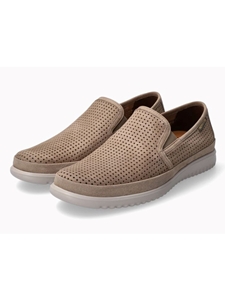 Sand Leather Lining Nubuk Leather Slip On Shoe | Mephisto Men's Shoes Collection  | Sam's Tailoring Fine Men Clothing