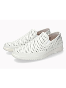 White Leather Lining Grain Leather Slip On Shoe | Mephisto Men's Shoes Collection  | Sam's Tailoring Fine Men Clothing