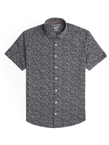 Black Dice Short Sleeve Print Drytouch Jersey Shirt | Stone Rose Short Sleeve Shirts Collection | Sams Tailoring Fine Men Clothing