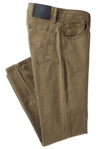 Olive Brushed Sateen Jack Fit Men Denim | Jack Of Spades Jack Fit Jeans Collection | Sam's Tailoring Fine Mens Clothing