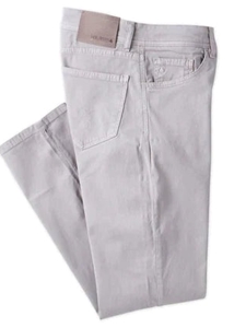 Silver Brushed Sateen Jack Fit Men Denim