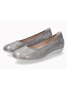 Steel Ballerinas Leather Pearly Effect Women's Flat | Mephisto Women's Flats Shoe | Sams Tailoring