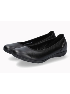 Black Ballerinas Leather Smooth Women's Flat | Mephisto Women's Flats Shoe | Sams Tailoring