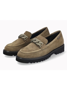 Loden Leather Velvet Handcrafted Women's Moccasin | Mephisto Women Slip-Ons | Sam's Tailoring Fine Women's Shoes