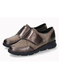 Walnut Leather Smooth Grainy Women Slip-On Shoe | Mephisto Women Shoes | Sam's Tailoring Fine Women's Shoes