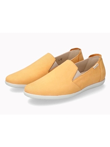 Orange Leather Nubuck Flat Women's Shoe | Mephisto Women Shoes | Sam's Tailoring Fine Women's Shoes