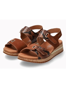 Hazelnut Leather Nubuck Air Relax Women's Sandal | Mephisto Women Sandals | Sam's Tailoring Fine Women's Shoes