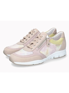 Light Sand Leather Nubuck Lightweight Women Sneaker | Mephisto Women Sneakers | Sams Tailoring Fine Women's Shoes