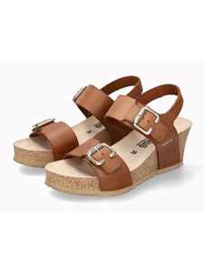 Camel Leather Nubuck Soft Air Women Cork Sandal | Mephisto Women Cork Sandals | Sam's Tailoring Fine Women's Shoes