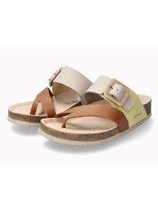 Camel Leather Nubuck Women Flat Cork Sandal | Mephisto Women Cork Sandals | Sam's Tailoring Fine Women's Shoes