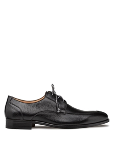 Black Fratello Split Toe Deerskin Lace Up Derby Shoe | Mezlan Lace Up Shoes | Sam's Tailoring Fine Men's Clothing