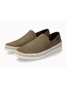 Loden Leather Nubuck Mid Sole Men's Slip On Shoe | Mephisto Men's Shoes Collection  | Sam's Tailoring Fine Men Clothing