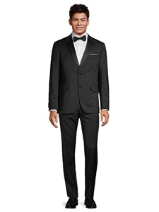 Black Modern Fit Two Button Wool Stretch Men's Tuxedo | Horst Men's Tuxedos | Sam's Tailoring Fine Men Clothing