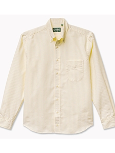 Yellow Stripe Spring Oxford Weekend Shirt | Gitman Sport Shirts Collection | Sam's Tailoring Fine Men Clothing