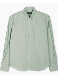 Green Button Down Oxford Weekend Shirt | Gitman Sport Shirts Collection | Sam's Tailoring Fine Men Clothing