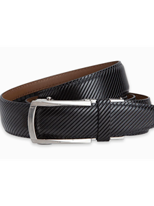 Black Avignon 1 3/8 Strap Luxury Men's Belt