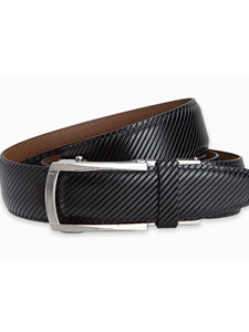 Black Avignon 1 3/8" Strap Luxury Men's Belt | NexBelt Dress Belts | Sam's Tailoring Fine Men's Clothing