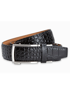 Black Alligator 1 3/8" Strap Classy Dress Belt | NexBelt Dress Belts | Sam's Tailoring Fine Men's Clothing