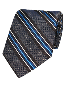 Brown Woven Stripe Men's Silk Tie | Gitman Bros. Ties Collection | Sam's Tailoring Fine Men Clothing