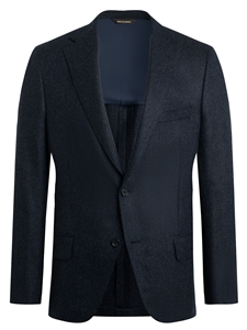 Navy Cashmere Soft Classic B-Fit Jacket | Heritage Gold Jackets | Sam's Tailoring Fine Men's Clothing