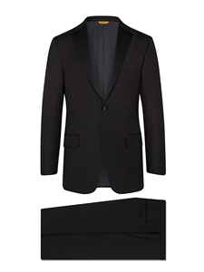 Black Peak Lapel Infinity B-Fit Tuxedo | Heritage Gold FormalWear | Sam's Tailoring Fine Men's Clothing