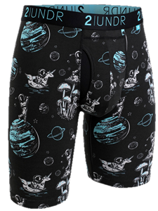 Space Golf Black Swing Shift Long Leg Underwear | 2Undr Long Leg Underwear | Sam's Tailoring Fine Men Clothing