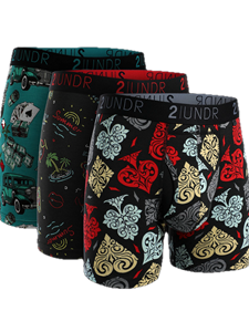 Mobsters/Vegas/Spades Swing Shift 3 Pack Boxer Brief | 2Undr Boxer Briefs Underwear | Sam's Tailoring Fine Men Clothing