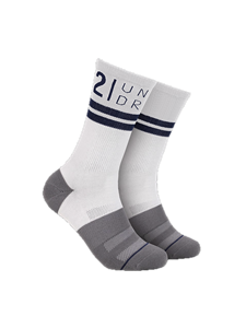 White/Grey Sport Crew Sock | 2Undr Men's Socks | Sam's Tailoring Fine Men Clothing