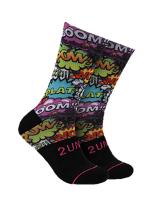 Boom Time Flex Printed Crew Sock | 2Undr Men's Socks | Sam's Tailoring Fine Men Clothing