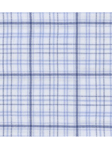 Blue Small-Pane Carmel Men's Dress Shirt | Hagen Dress Shirts | Sam's Tailoring Fine Men's Clothing