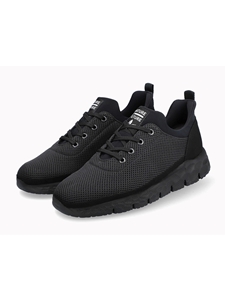 Black Eco Designed Shock Absorber Men's Sneaker | Mephisto Men's Sneakers Collection  | Sam's Tailoring Fine Men Clothing