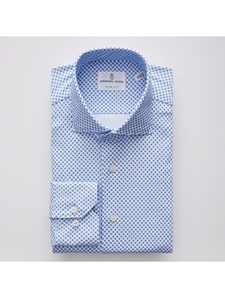 Sky Blue Modern 4Flex Stretch Knit Men's Shirt | Emanuel Berg Shirts Collection | Sam's Tailoring Fine Men Clothing