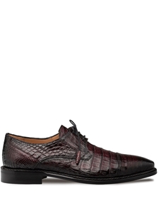 Burgundy Giovane Fuscus Leather Sole Derby Shoe | Mezlan Lace Up Shoes Collection | Sam's Tailoring Fine Men's Clothing