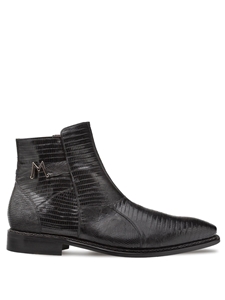 Black Peninsula Lizard Emblem Men's Exotic Boot | Mezlan Boots Collection | Sam's Tailoring Fine Men's Clothing