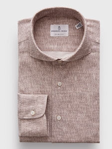 Light Beige Premium Quality Jersey Knit Shirt | Emanuel Berg 4Flex Shirts Collection | Sam's Tailoring Fine Men Clothing