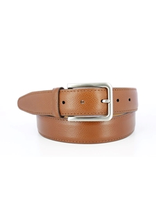 Tan Pebble Grain Italian Leather Men's Belt | Mephisto Belts Collection | Sam's Tailoring Fine Men's Clothing