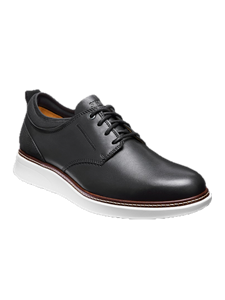 Black Hybrid Leather Men's Lace Ups Shoe | Samuel Hubbard Shoes Collection | Sam's Tailoring Fine Men Clothing