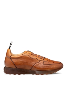 Cognac Gerardo Deerskin Rubber Sole Men's Sneaker | Mezlan Shoes Collection | Sam's Tailoring Fine Men's Clothing xford