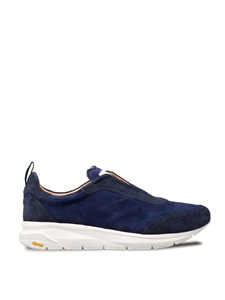 Blue Alcoy Suede Men's Casual Slip On Sneaker | Mezlan Shoes Collection | Sam's Tailoring Fine Men's Clothing xford