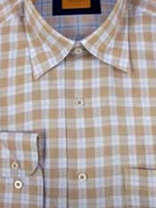 Robert Talbott Tan Sport Shirt LUM10067-24 - In Stock Sport Shirts | Sam's Tailoring Fine Men's Clothing