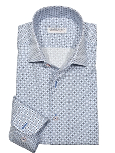 Sky Blue Venice Star Men's Shirt | Marcello Shirts Collection | Sam's Tailoring Fine Men's Clothing