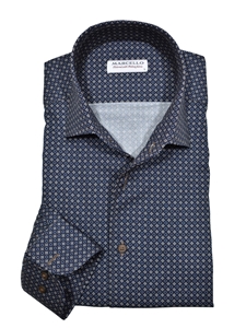 Navy & Charcoal Venice Elegance Shirt | Marcello Shirts Collection | Sam's Tailoring Fine Men's Clothing