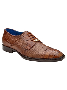 Walnut Genuine Caiman Crocodile Men's Shoe | Belvedere Dress Shoes | Sam's Tailoring Fine Men's Clothing
